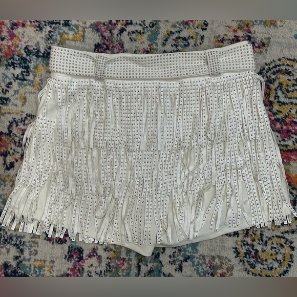 Altard State Ivory Fringe Skort NWT - Picture 2 of 3